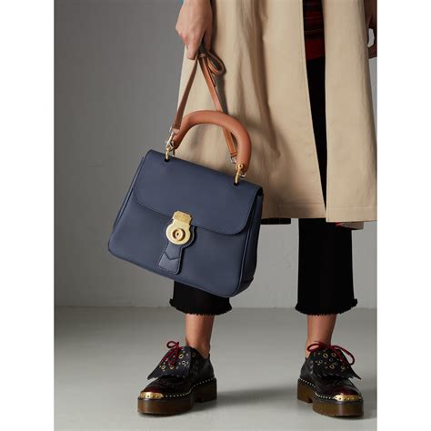 burberry medium dk88 top handle bag ink blue|Burberry Dk88 .